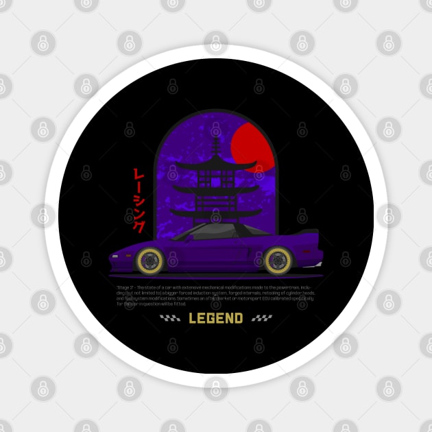 Midnight Racer Purple NS X JDM Magnet by GoldenTuners